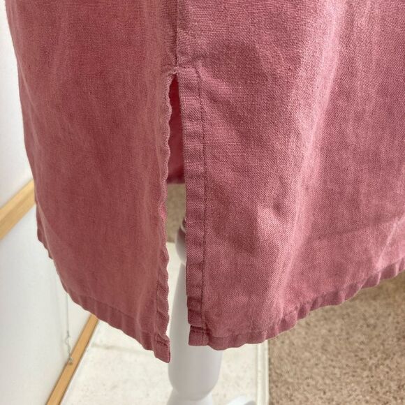 Spiegel linen dress w/snap closures & pockets🌹 - Picture 4 of 6